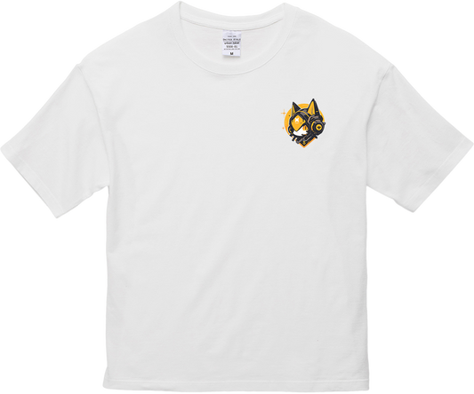 100% Cotton Oversized Tee | Mascot-Cat-004