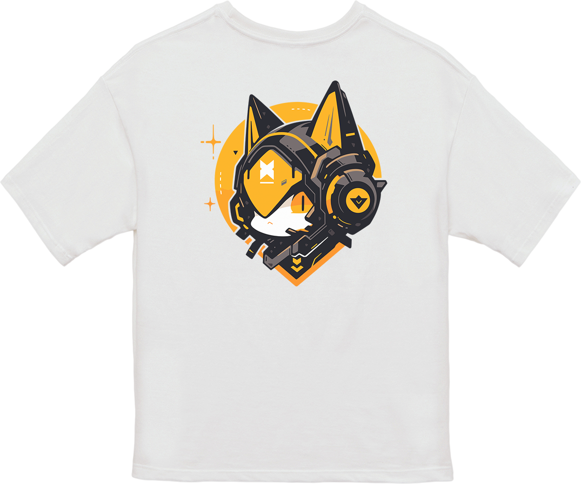 100%纯棉超大T恤 | Mascot-Cat-004