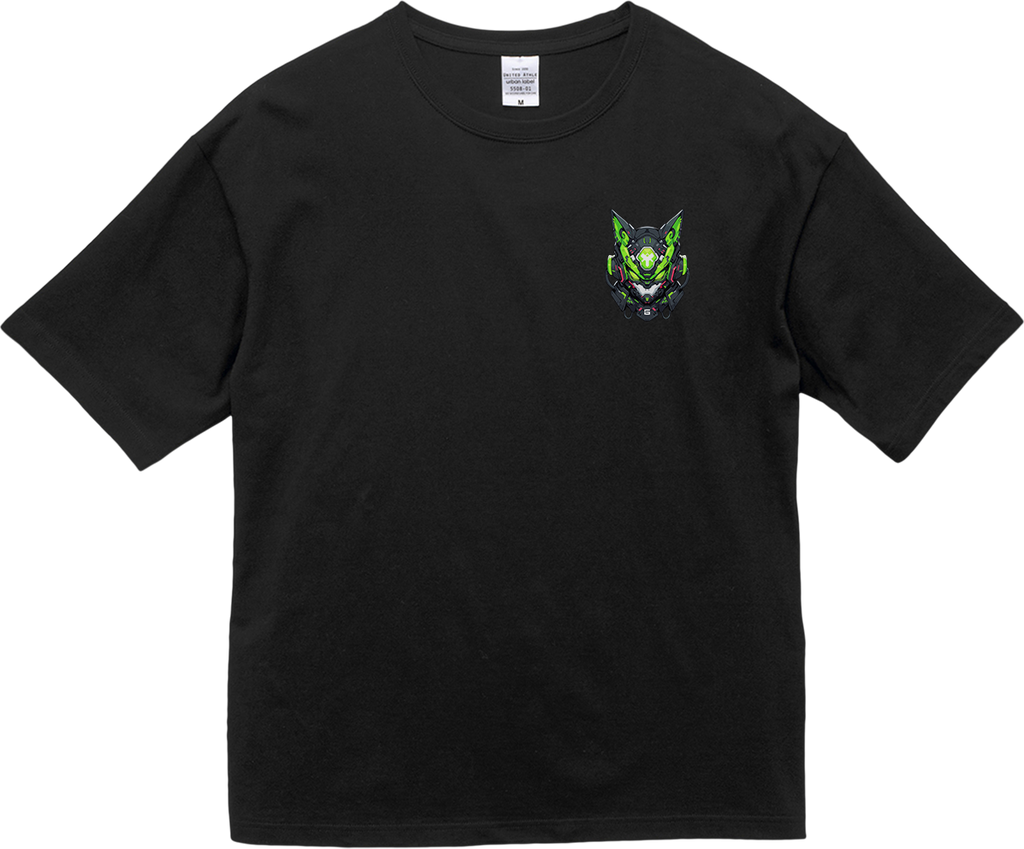 100% Cotton Oversized Tee | Mascot-Cat-005