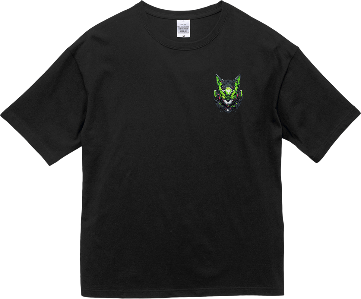 100% 纯棉超大T恤 | Mascot-Cat-005