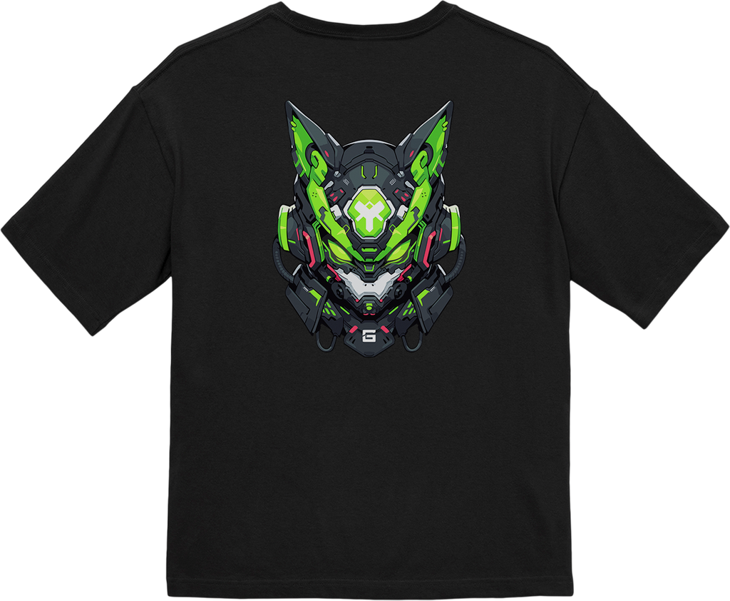 100% Cotton Oversized Tee | Mascot-Cat-005