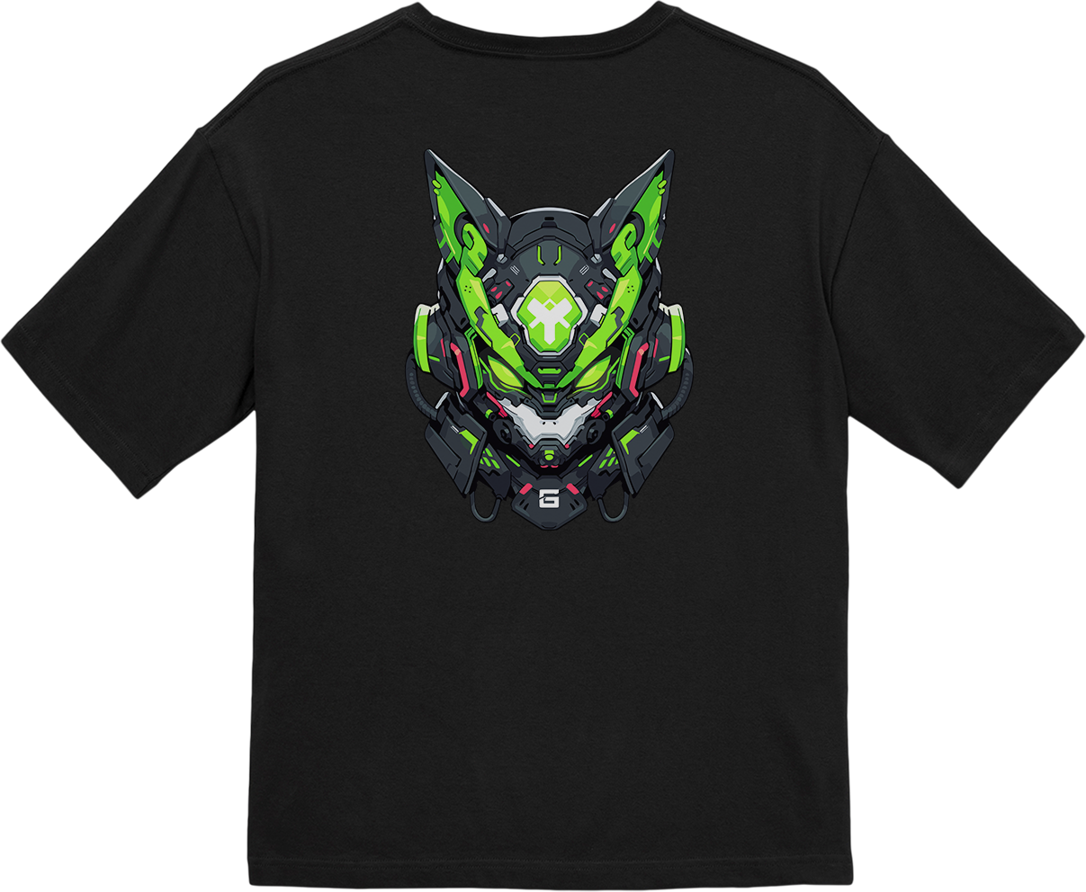 100% 纯棉超大T恤 | Mascot-Cat-005
