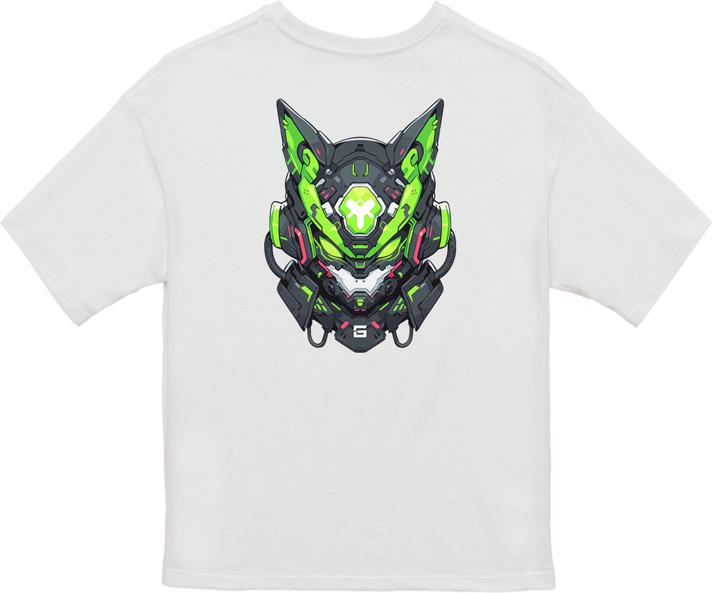 100% Cotton Oversized Tee | Mascot-Cat-005
