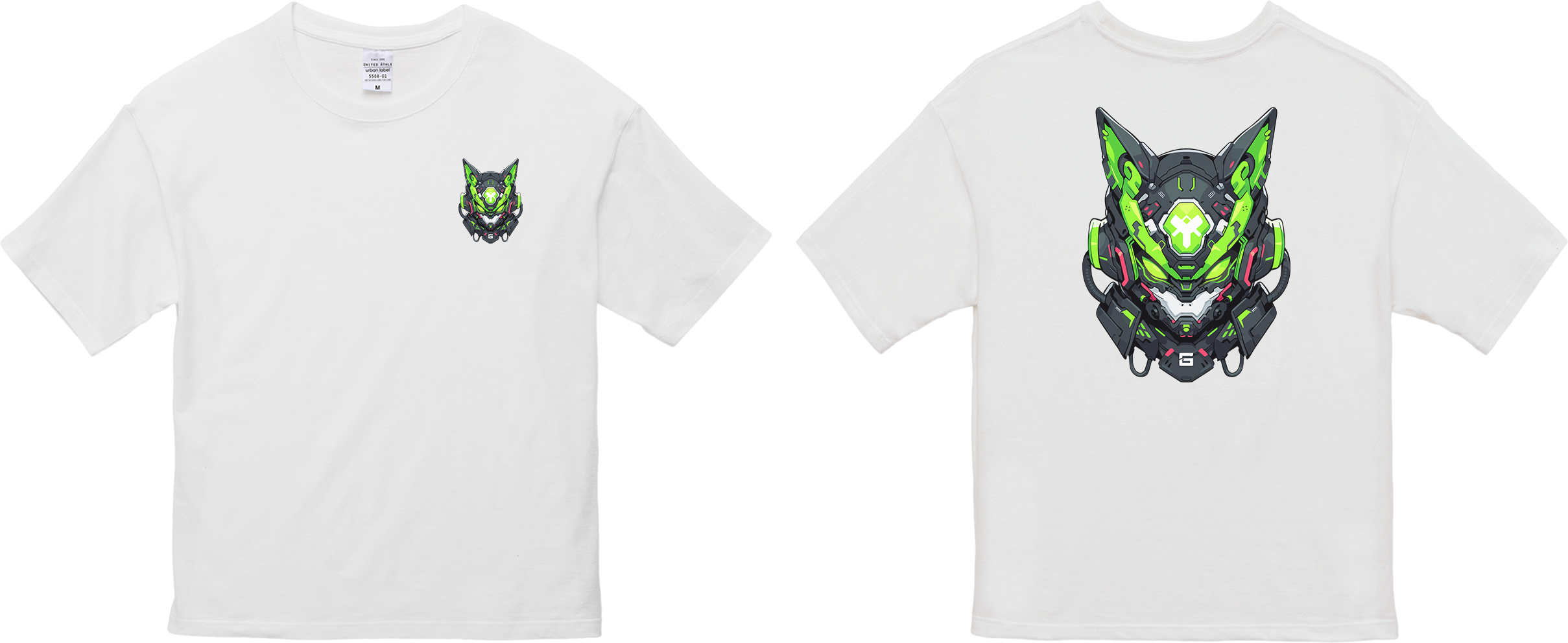 100% 纯棉超大T恤 | Mascot-Cat-005