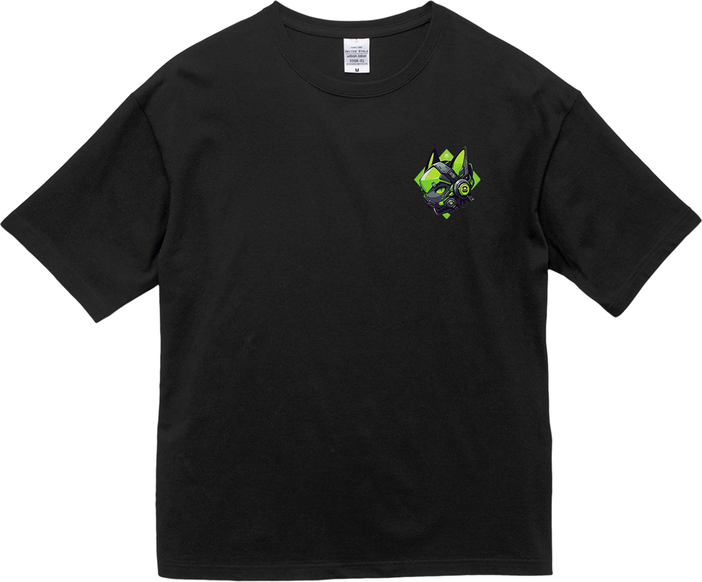 100% Cotton Oversized Tee | Mascot-Cat-006