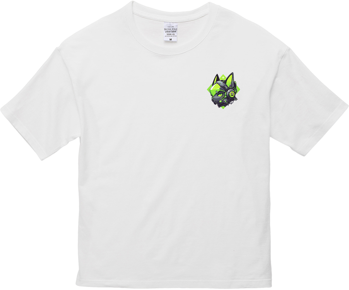 100% Cotton Oversized Tee | Mascot-Cat-006