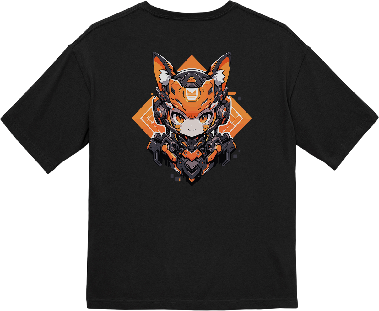 100%纯棉超大T恤 | Mascot-Cat-007