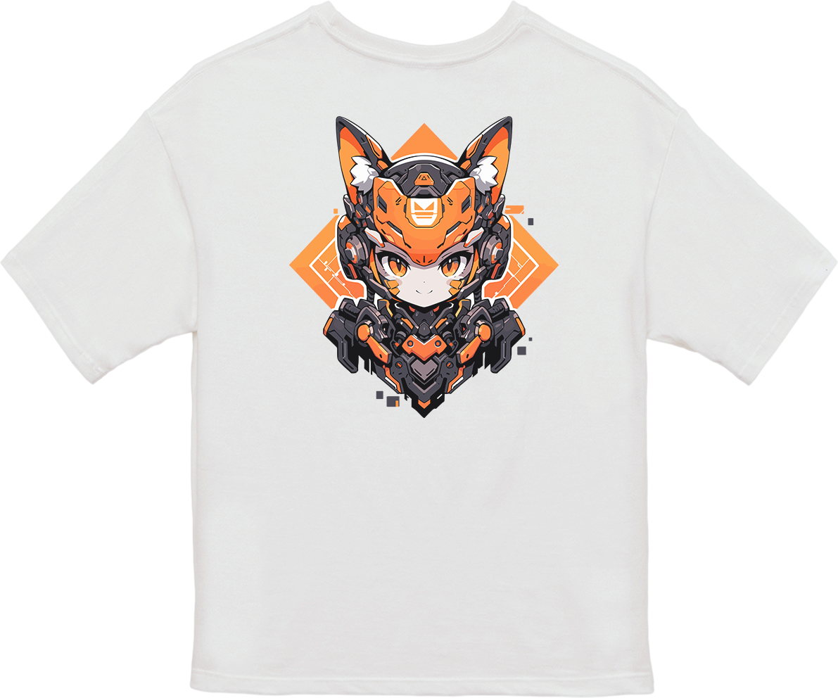 100%纯棉超大T恤 | Mascot-Cat-007