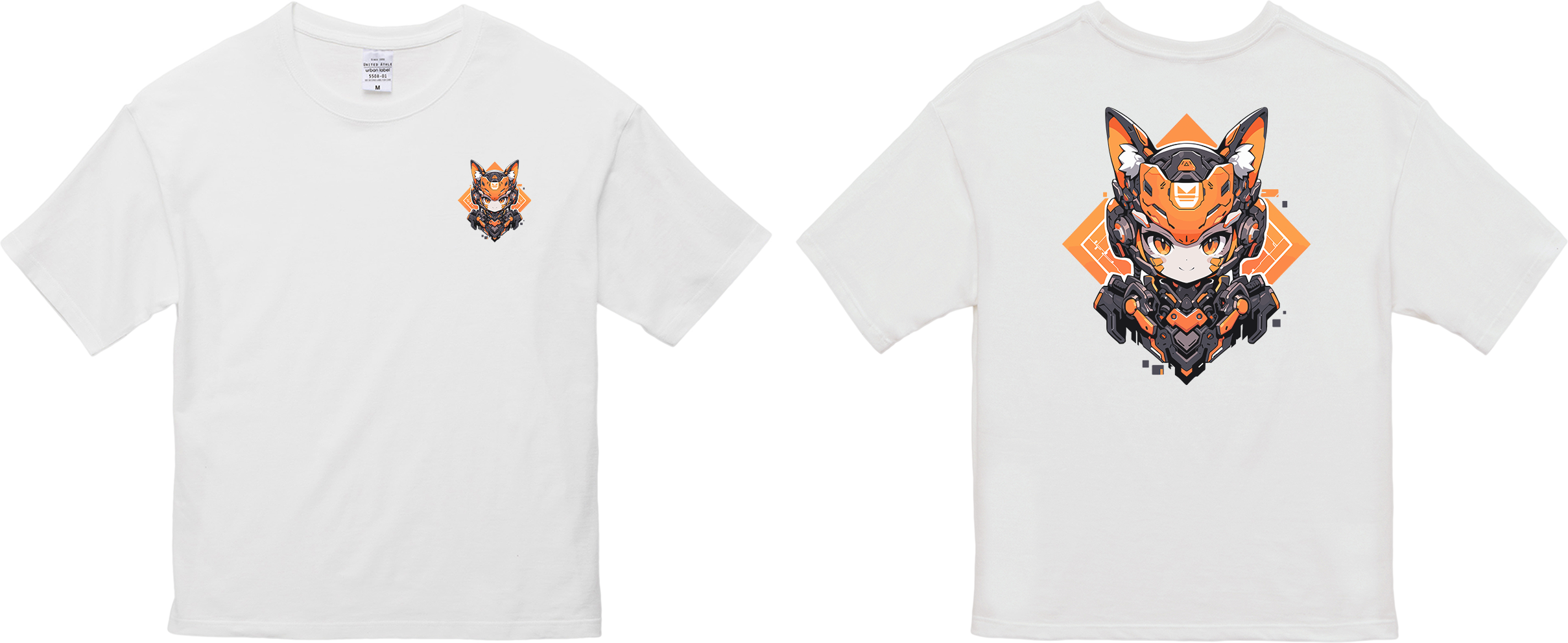 100%纯棉超大T恤 | Mascot-Cat-007