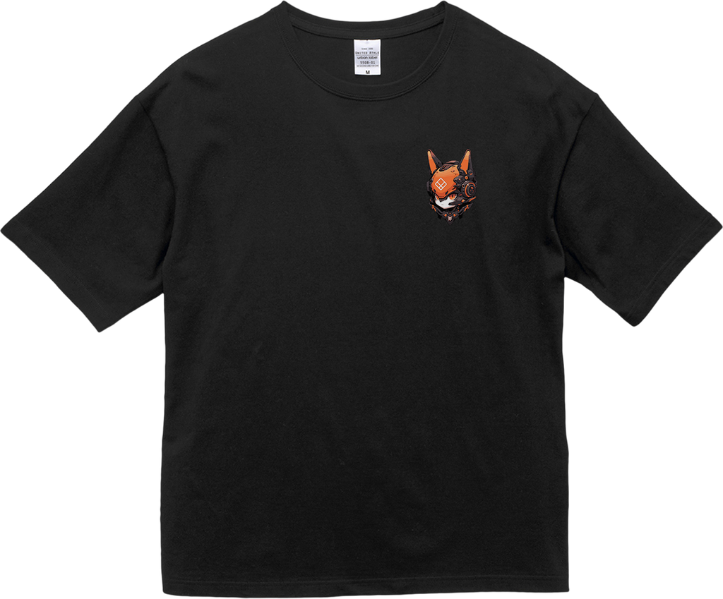 100% Cotton Oversized Tee | Mascot-Cat-008