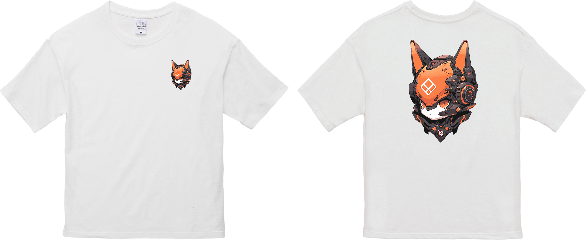 100%纯棉超大T恤 | Mascot-Cat-008