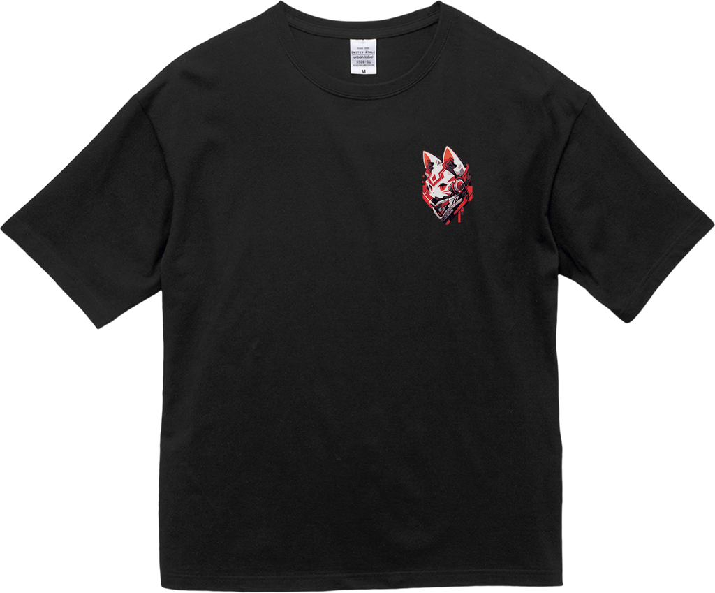 100% Cotton Oversized Tee | Mascot-Cat-009