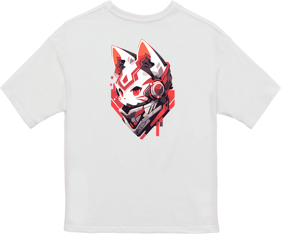 100%纯棉超大T恤 | Mascot-Cat-009