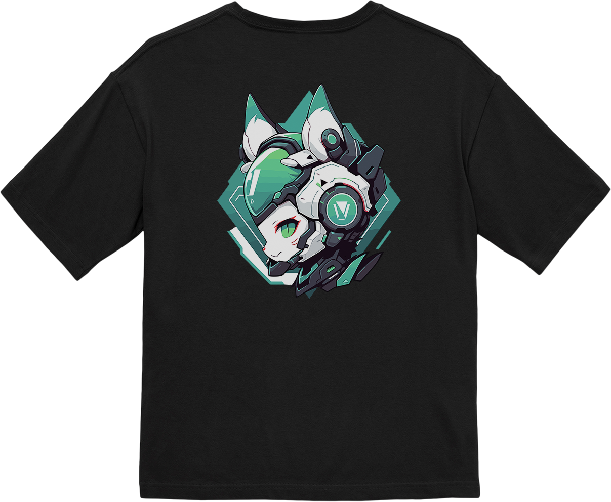 100%纯棉超大T恤 | Mascot-Cat-011