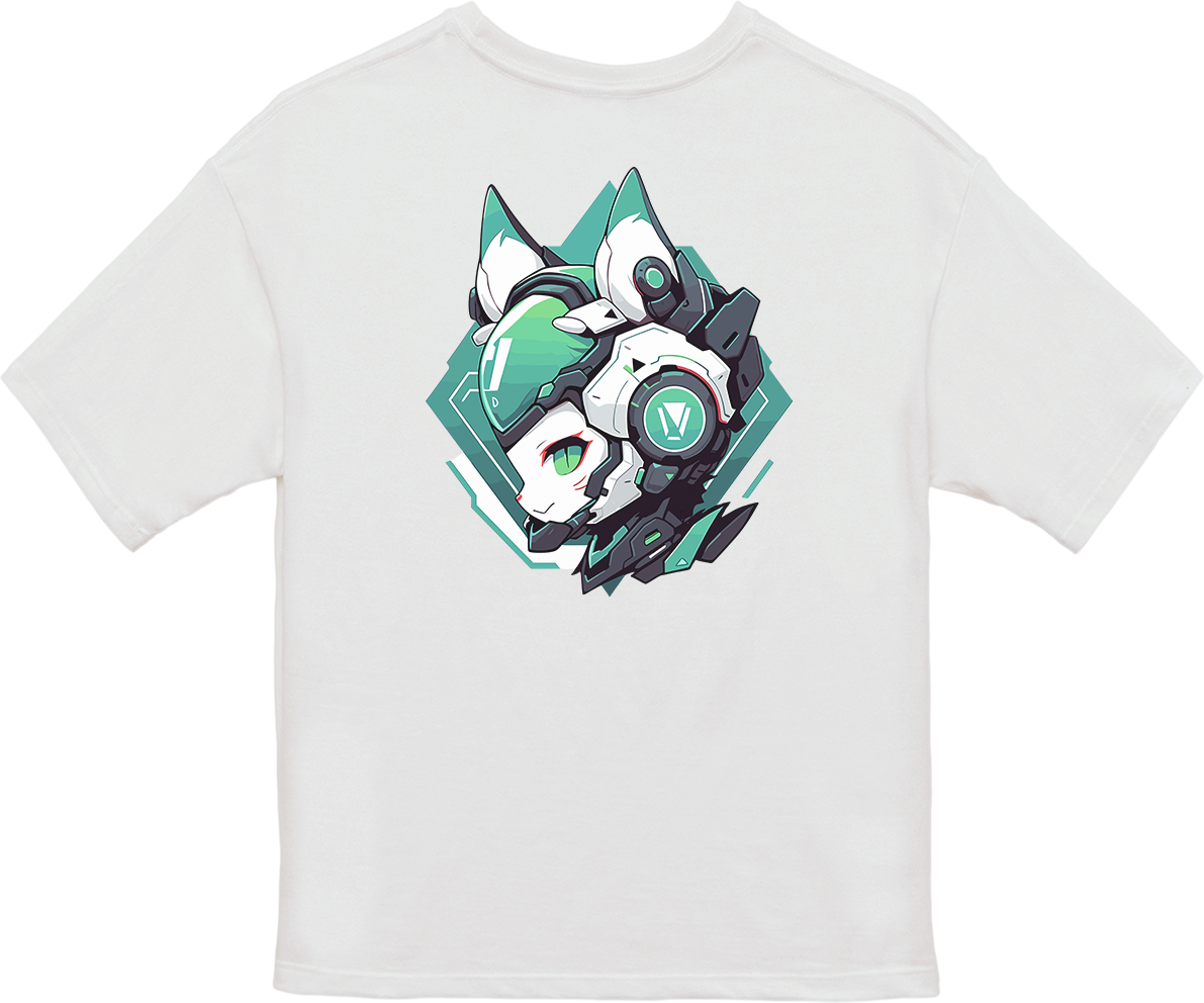 100%纯棉超大T恤 | Mascot-Cat-011