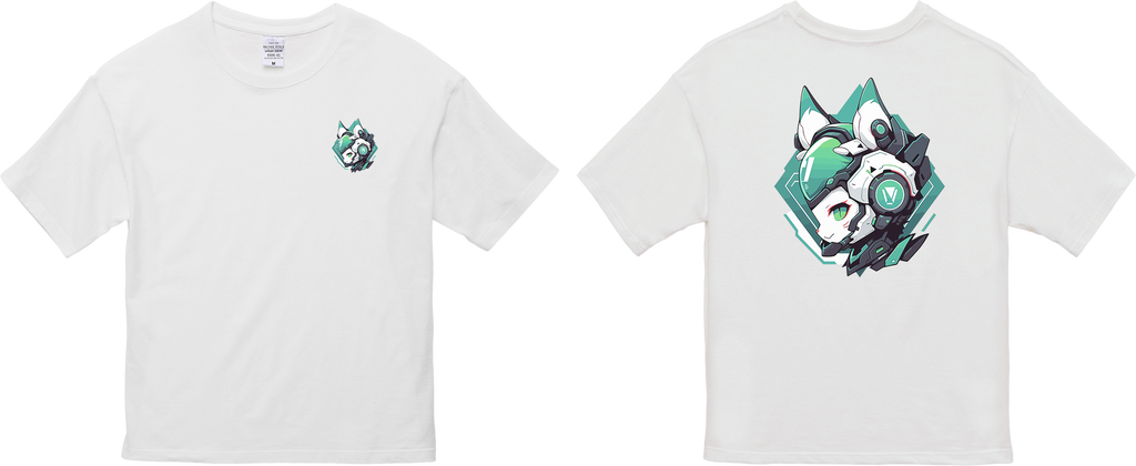 100% Cotton Oversized Tee | Mascot-Cat-011