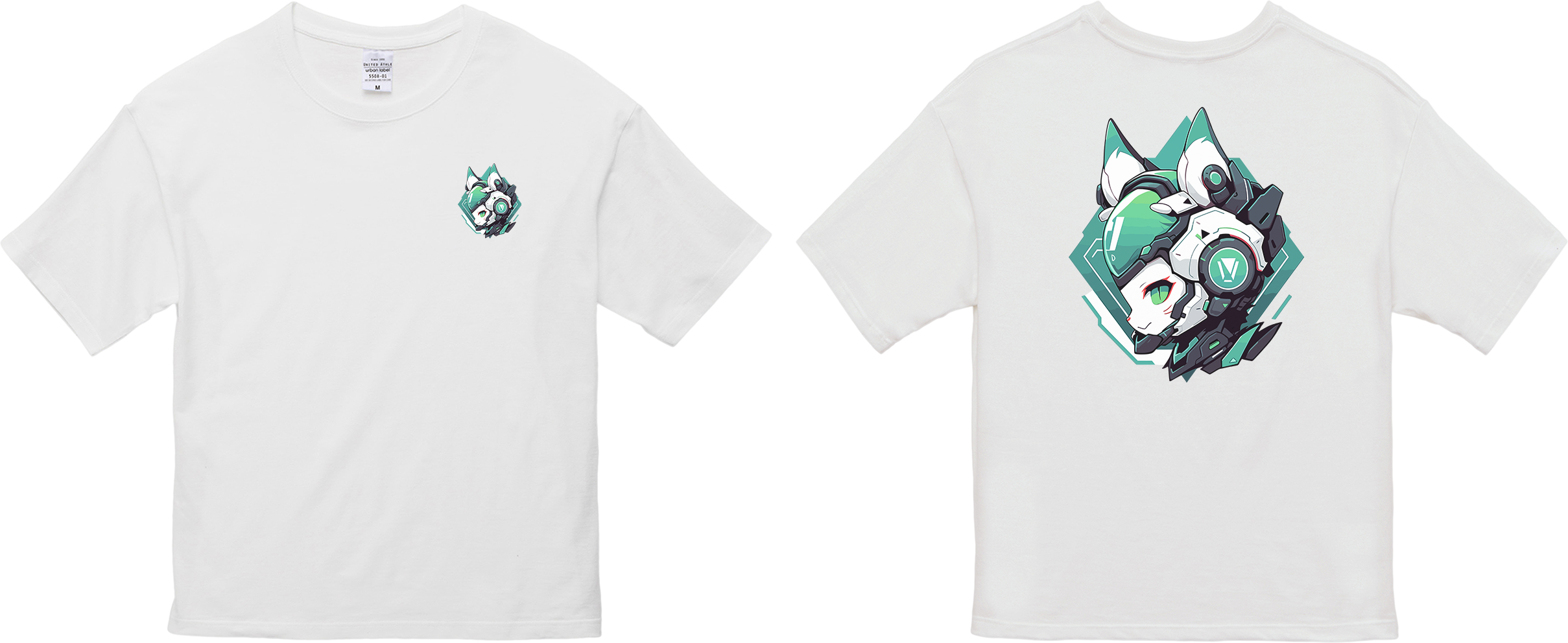 100%纯棉超大T恤 | Mascot-Cat-011