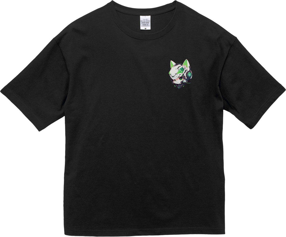 100%纯棉超大T恤 | Mascot-Cat-012