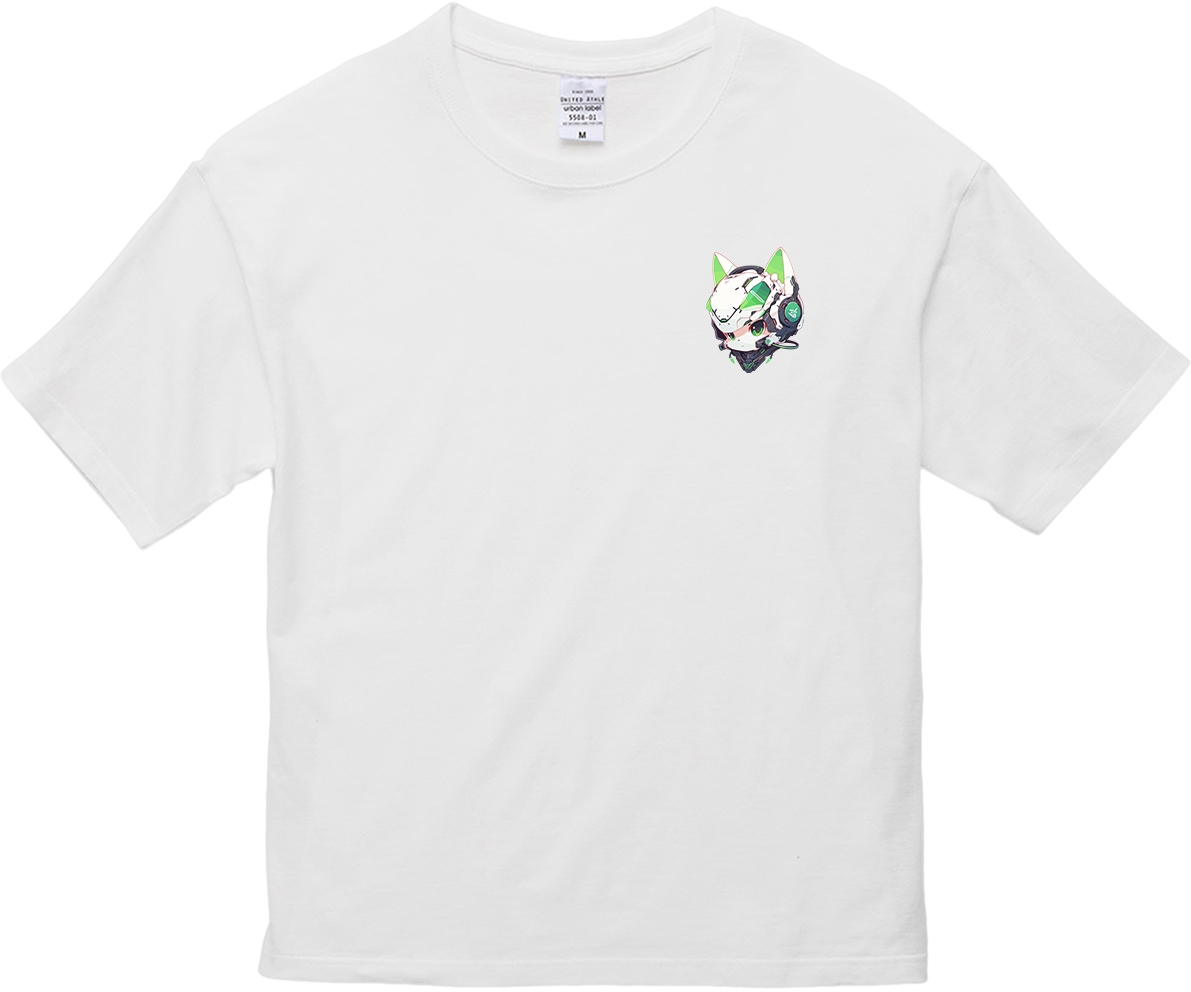 100%纯棉超大T恤 | Mascot-Cat-012
