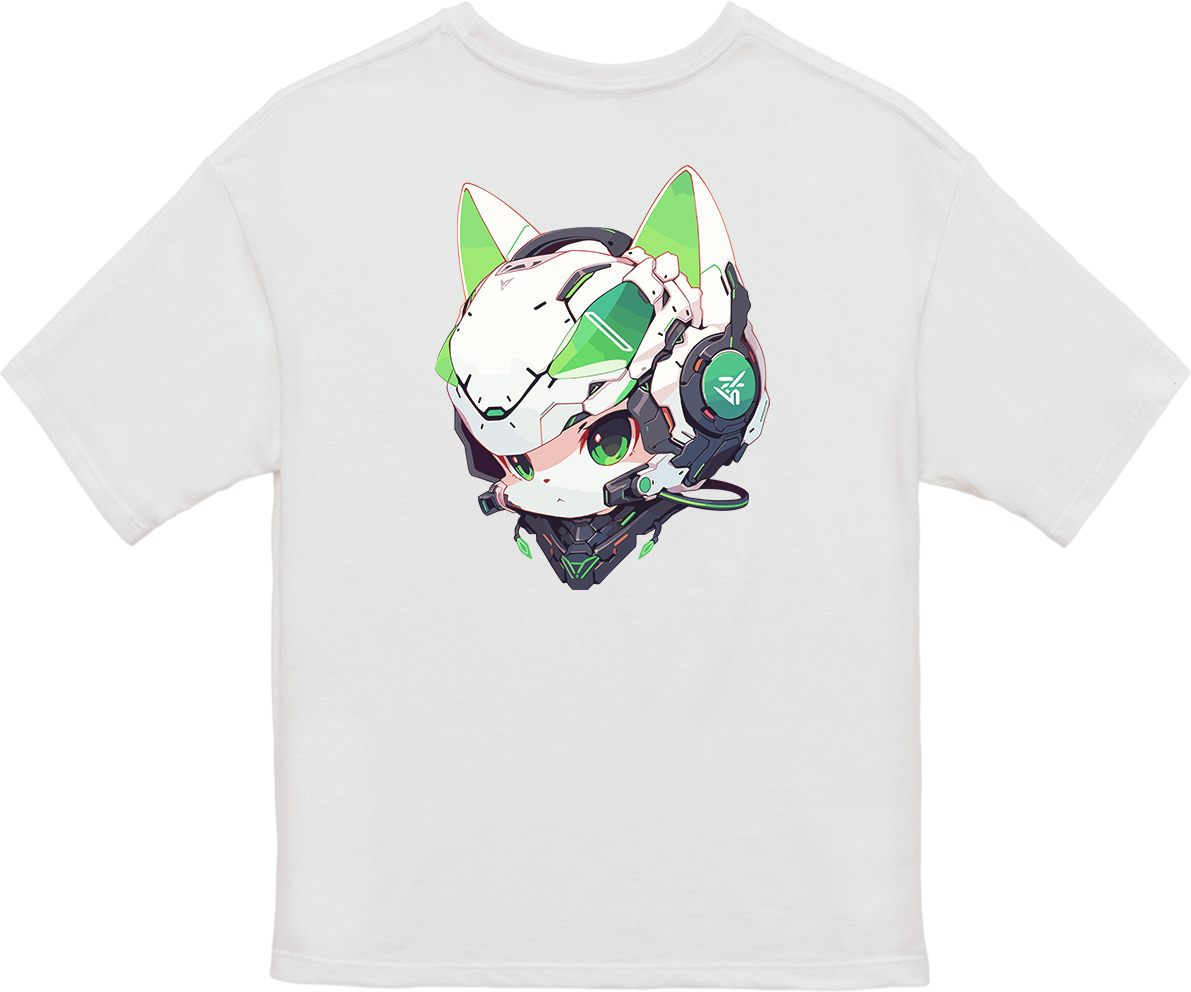 100%纯棉超大T恤 | Mascot-Cat-012