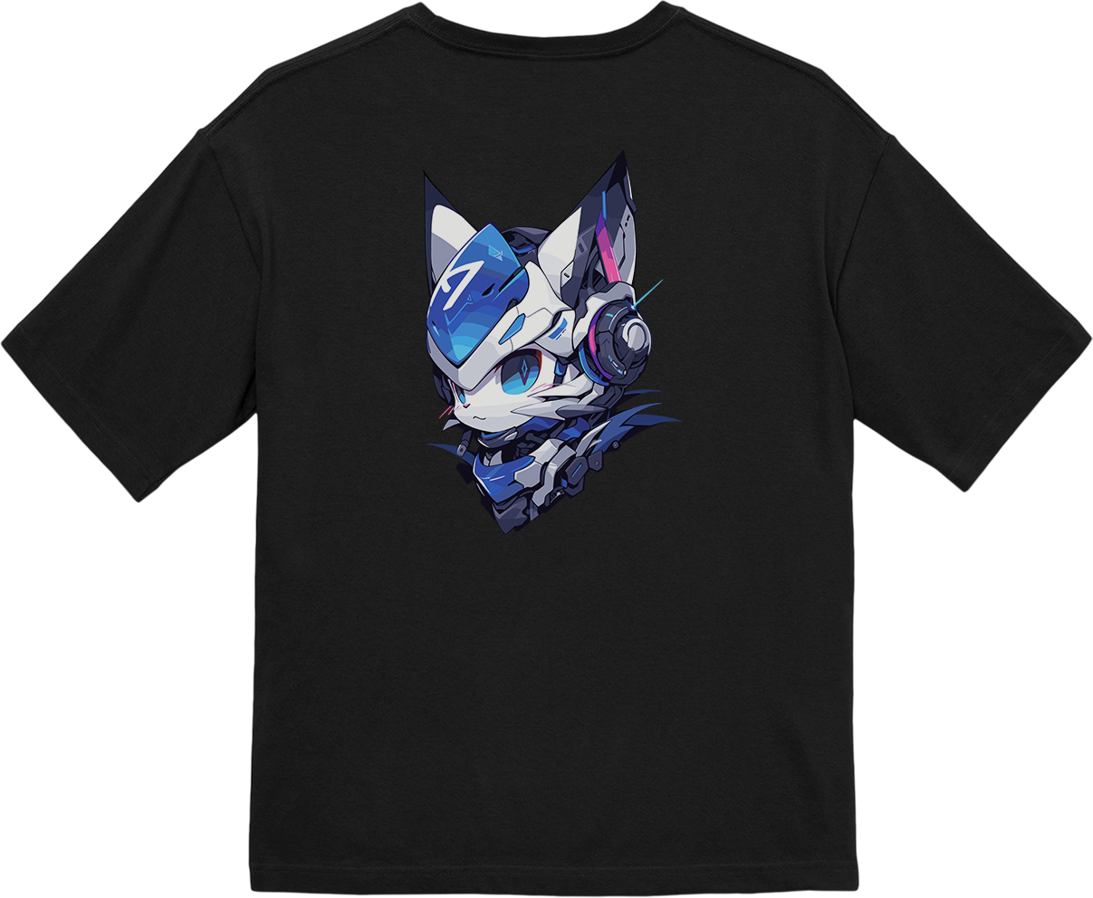 100%纯棉超大T恤 | Mascot-Cat-014