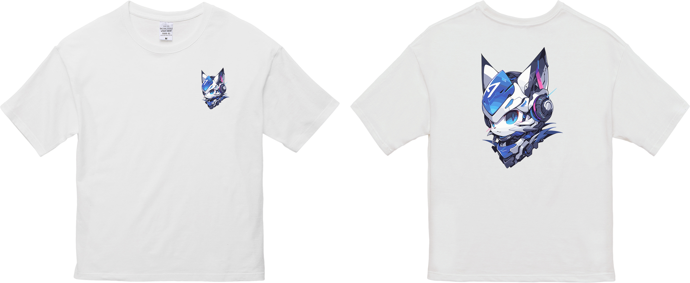 100%纯棉超大T恤 | Mascot-Cat-014