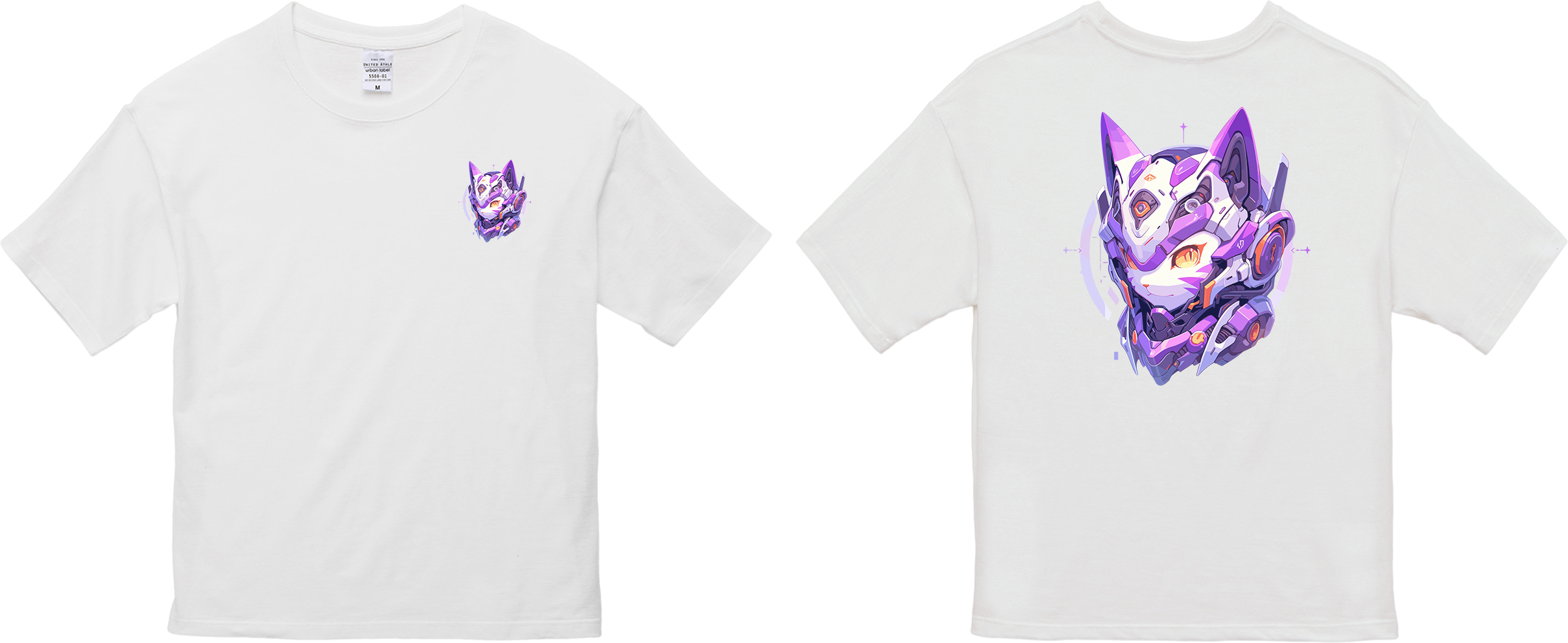 100%纯棉超大T恤 | Mascot-Cat-015