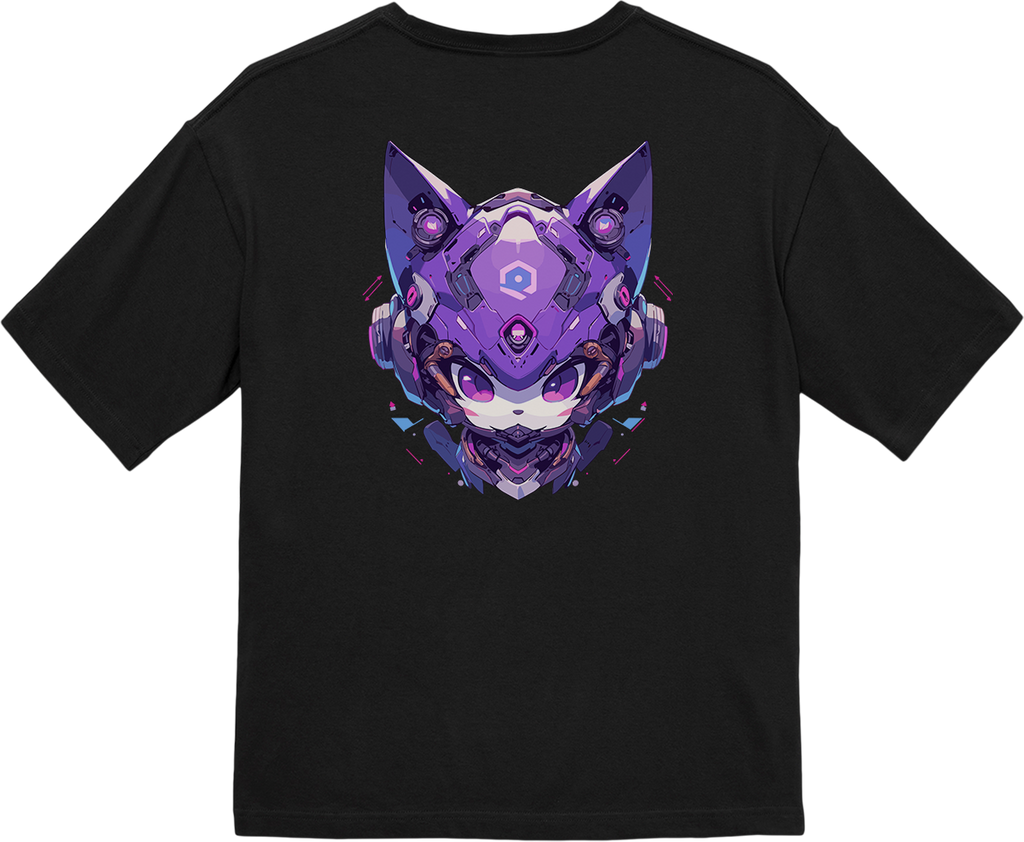 100% Cotton Oversized Tee | Mascot-Cat-016