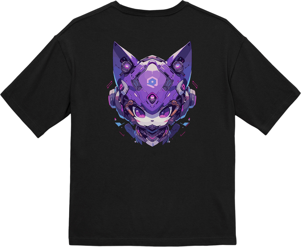 100%纯棉超大T恤 | Mascot-Cat-016
