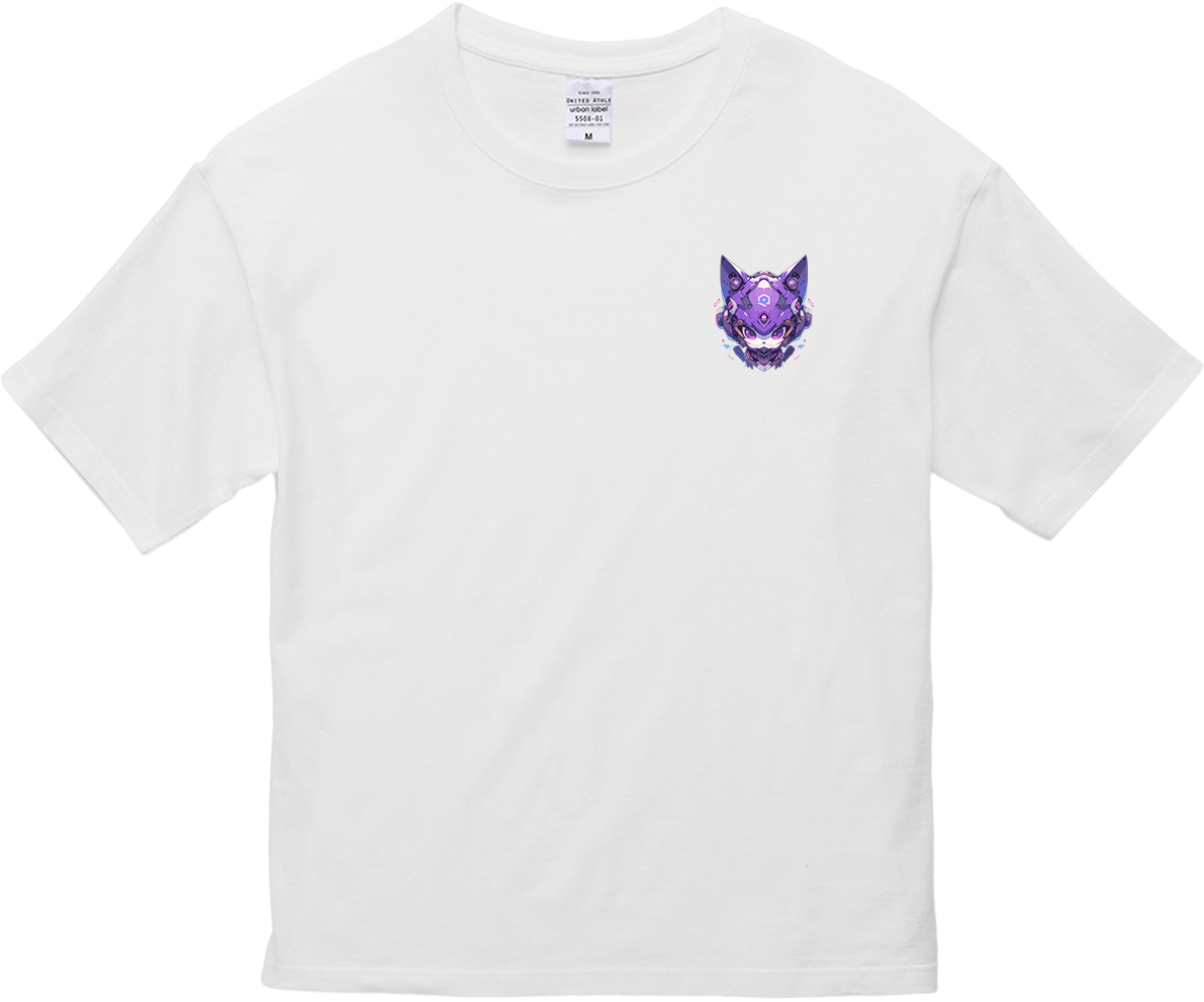 100% Cotton Oversized Tee | Mascot-Cat-016