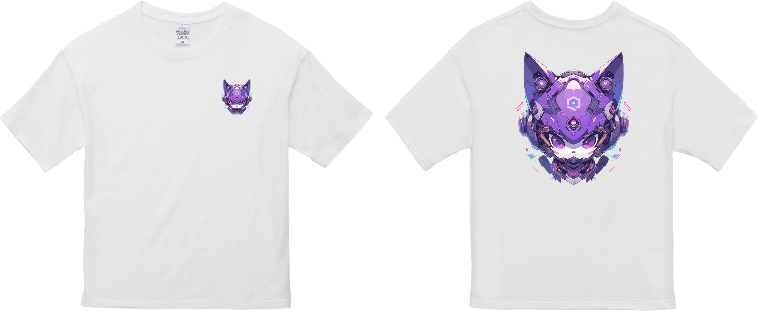 100%纯棉超大T恤 | Mascot-Cat-016