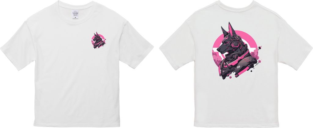 100% 纯棉超大T恤 | Mascot-Dog-001