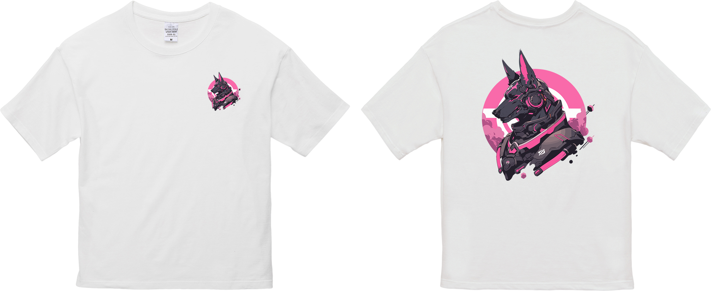 100% 纯棉超大T恤 | Mascot-Dog-001