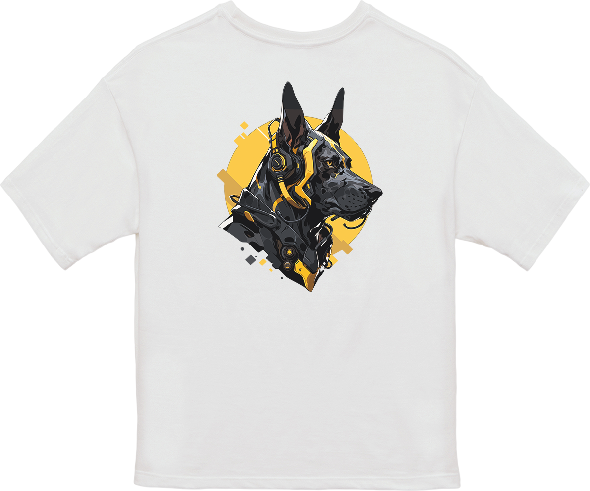 100% Cotton Oversized Tee | Mascot-Dog-003