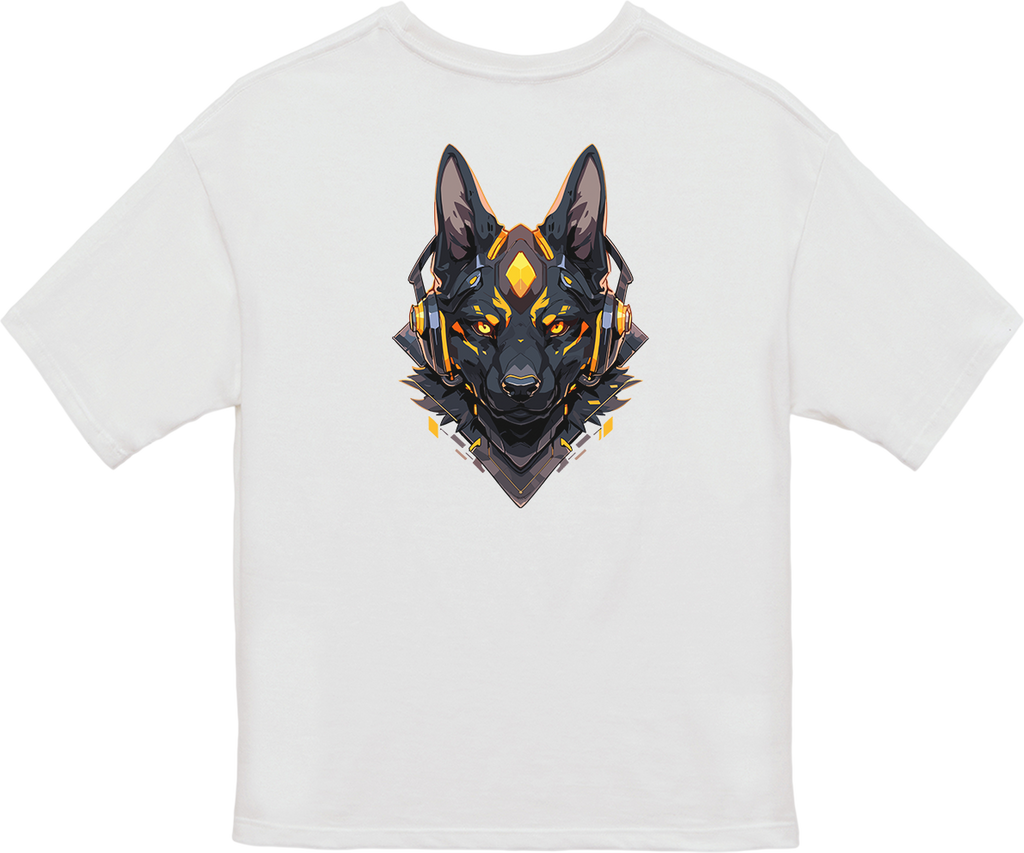 100% Cotton Oversized Tee | Mascot-Dog-004