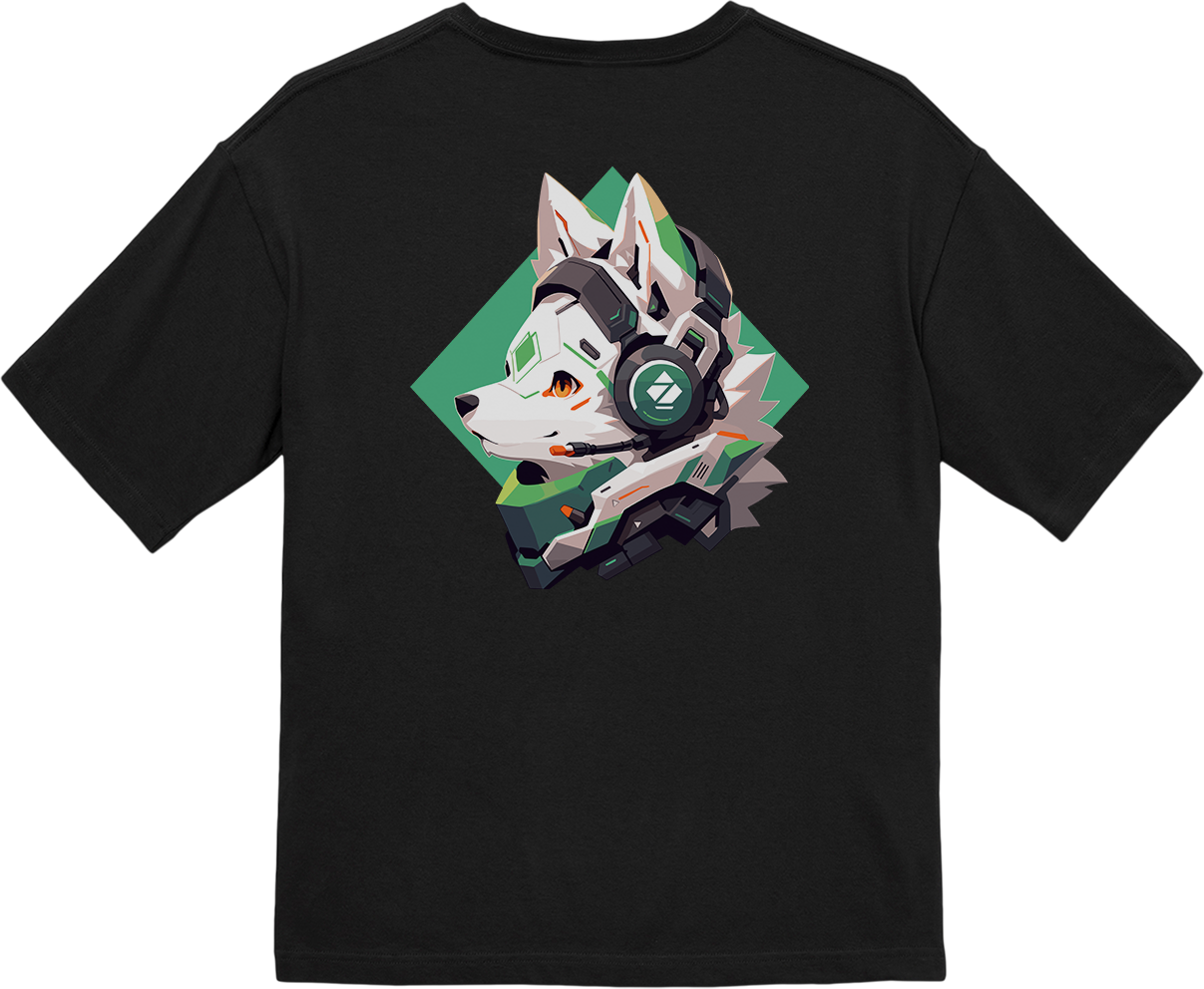 100% Cotton Oversized Tee | Mascot-Dog-011