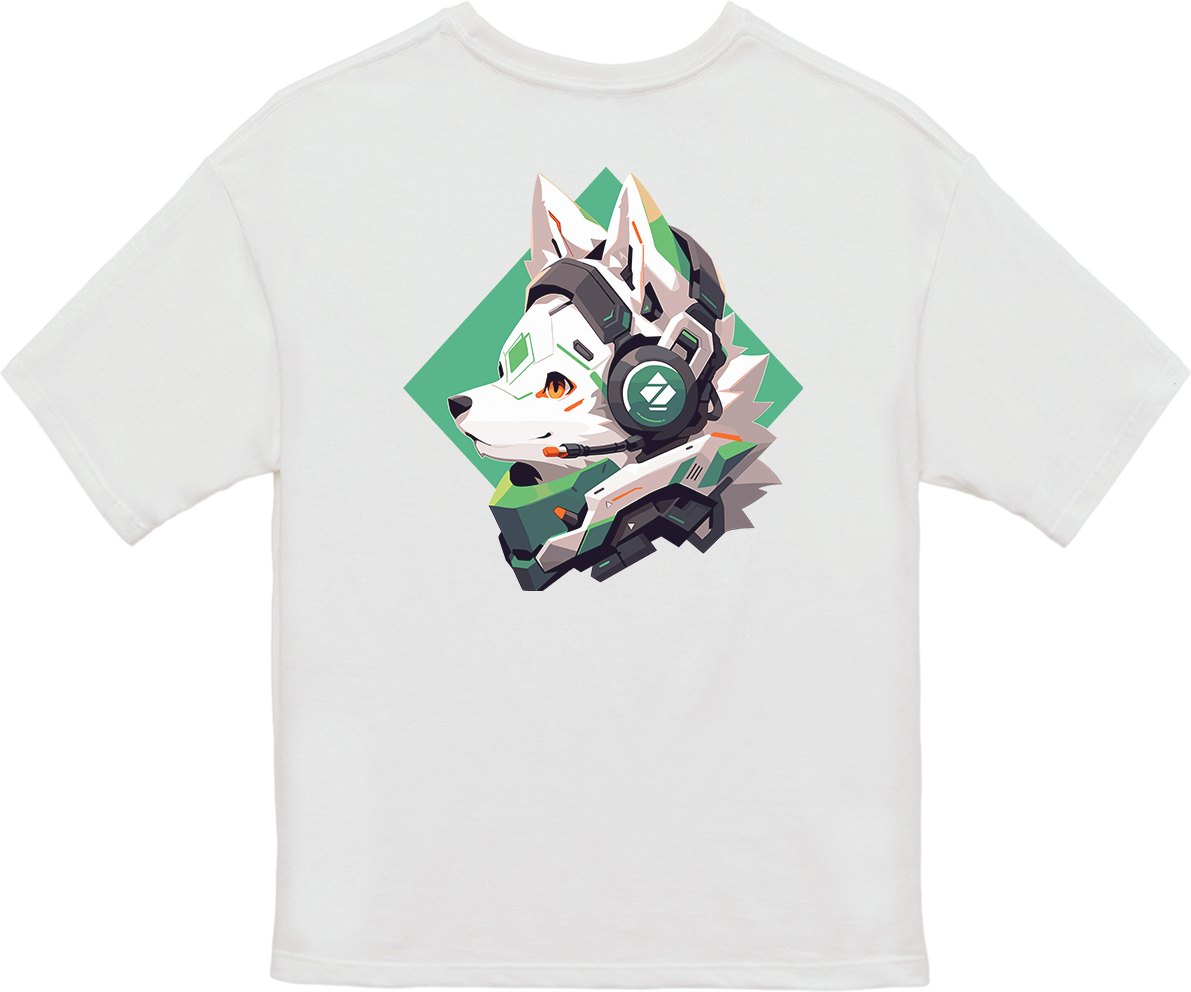 100% Cotton Oversized Tee | Mascot-Dog-011