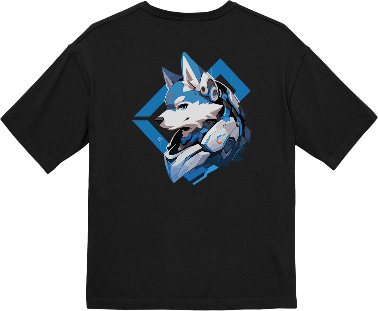 100% Cotton Oversized Tee | Mascot-Dog-013