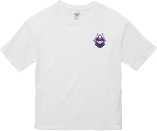Mascot Logo Oversized Fit T-Shirt 100% Cotton TSO-2404-Mascot-Dog-016