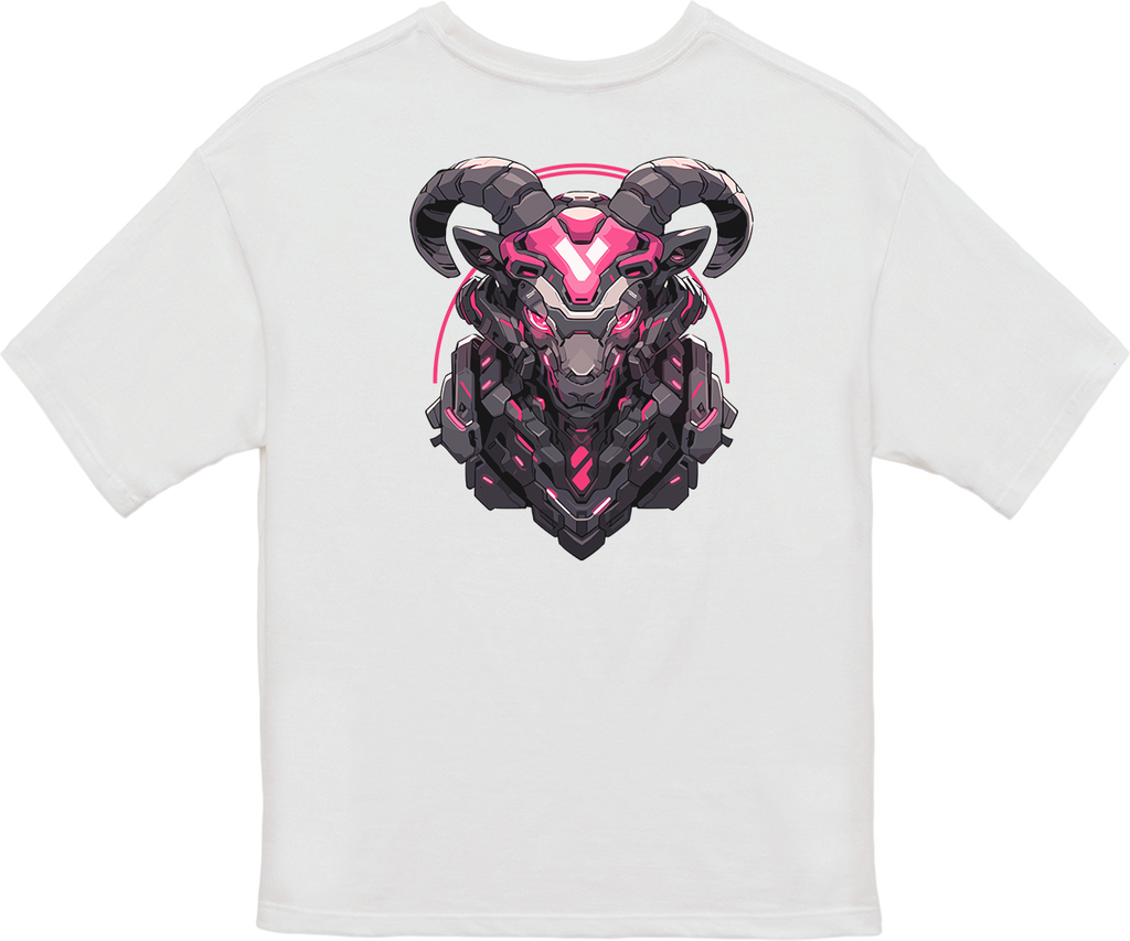 100% Cotton Oversized Tee | Mascot-Goat-001