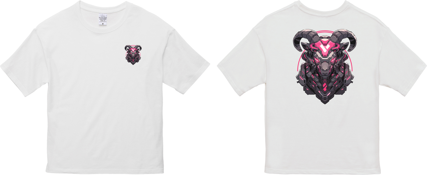 100% Cotton Oversized Tee | Mascot-Goat-001