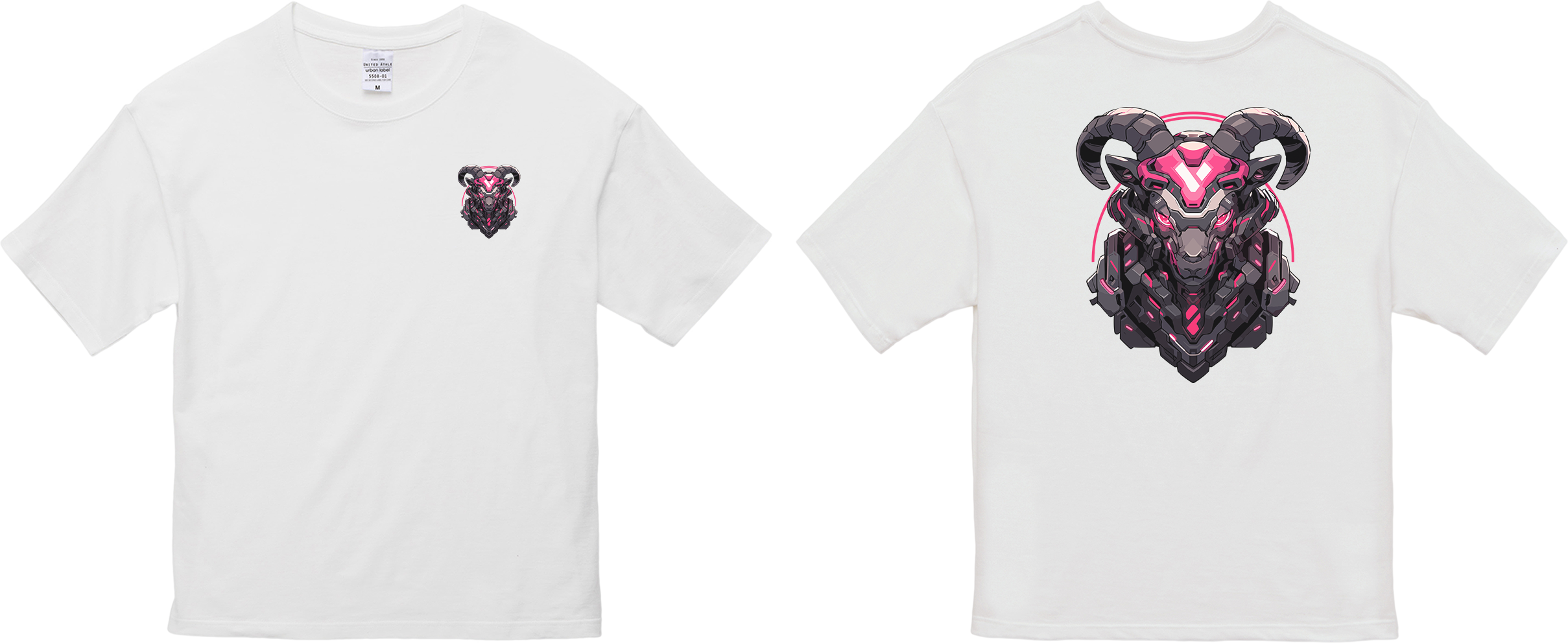 100%纯棉超大T恤 | Mascot-Goat-001
