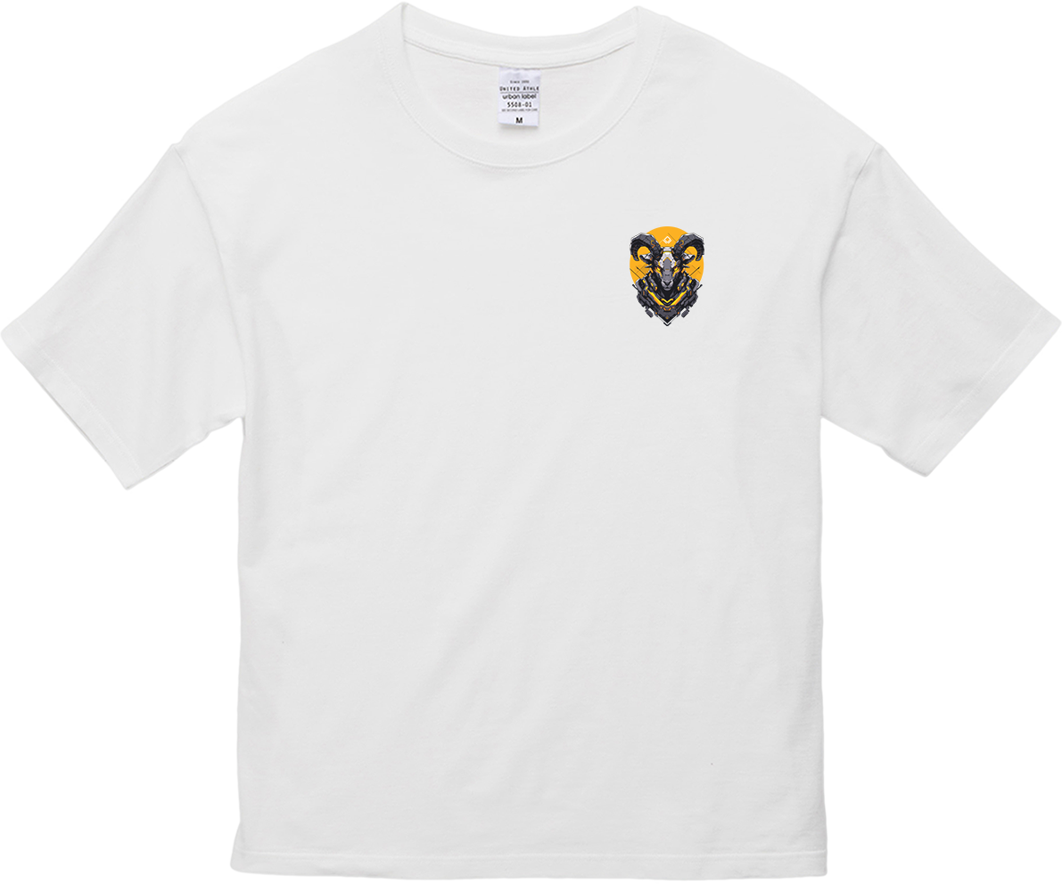 100% Cotton Oversized Tee | Mascot-Goat-003