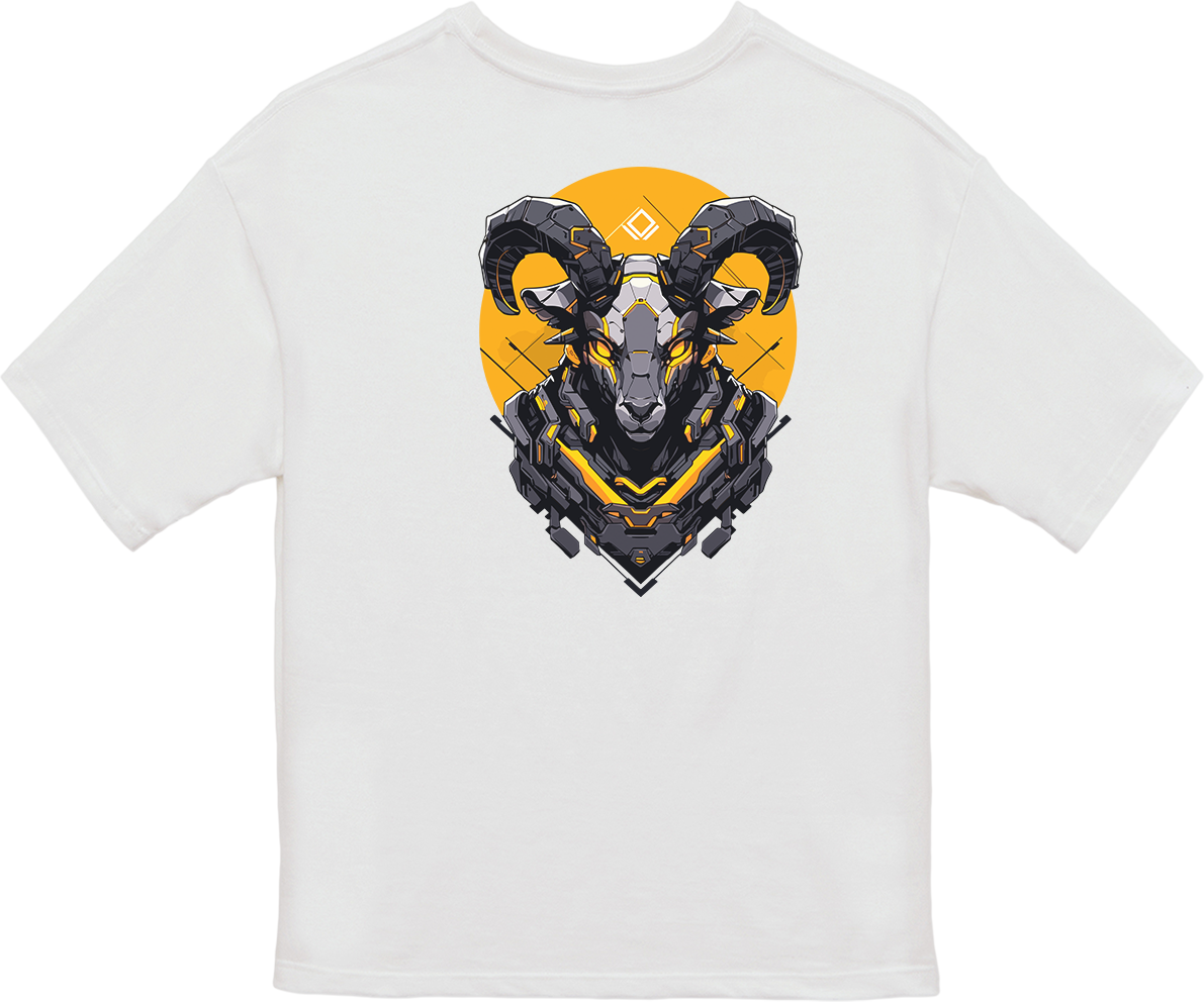 100% Cotton Oversized Tee | Mascot-Goat-003