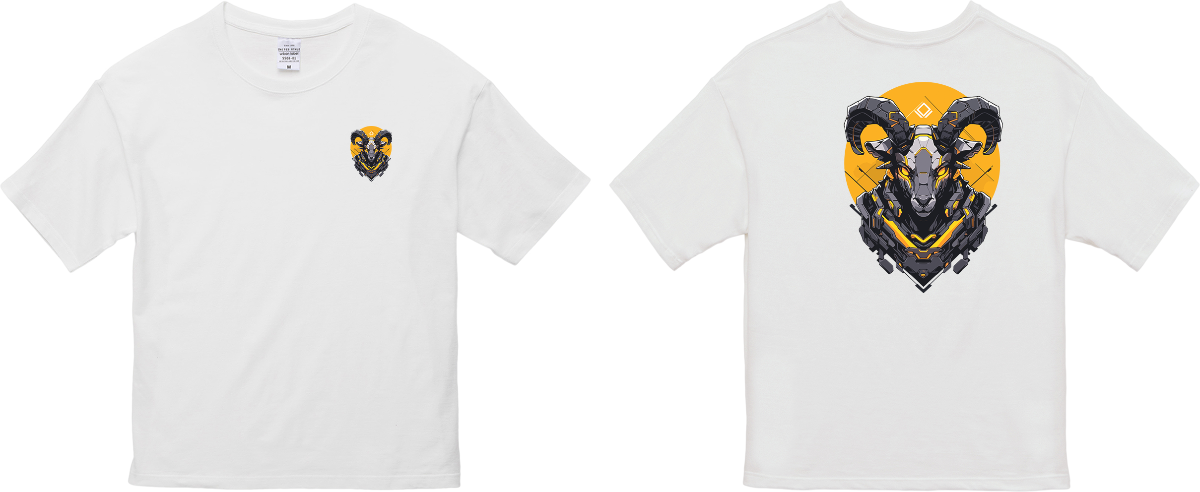 100% 纯棉超大T恤 | Mascot-Goat-003