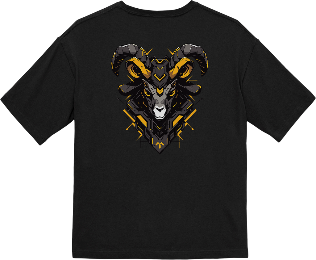 100% Cotton Oversized Tee | Mascot-Goat-004