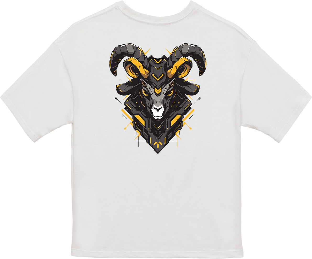 100% Cotton Oversized Tee | Mascot-Goat-004