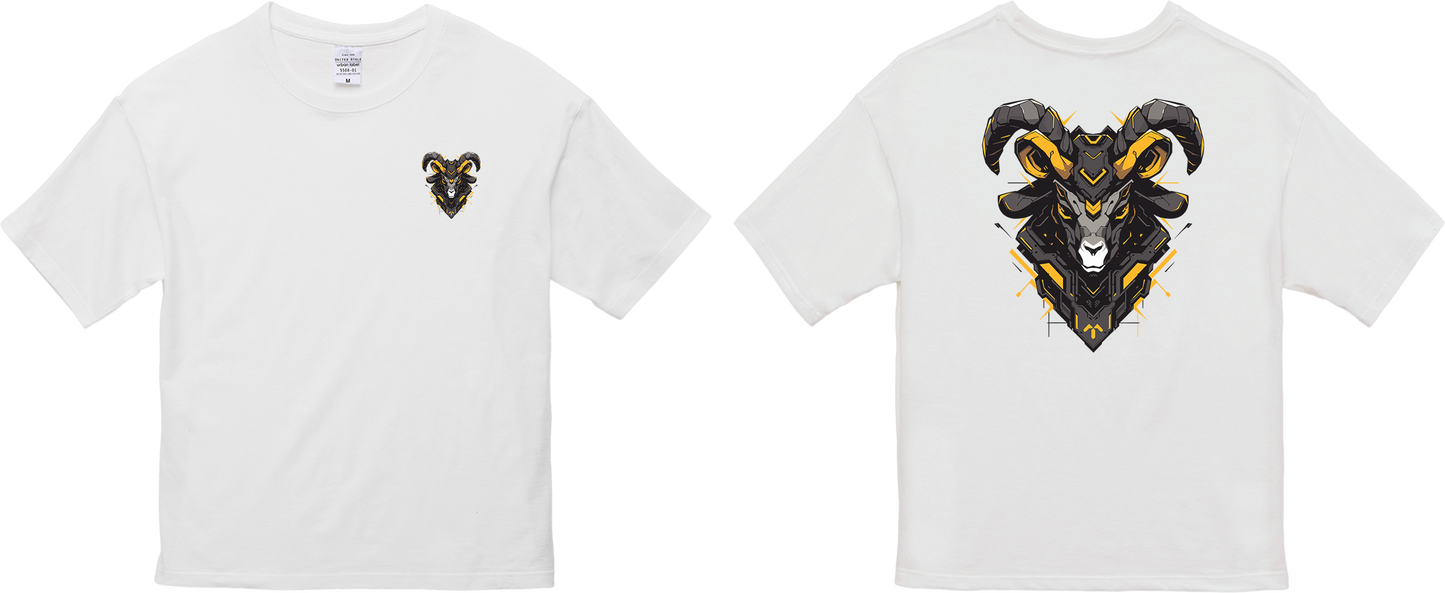 100% Cotton Oversized Tee | Mascot-Goat-004