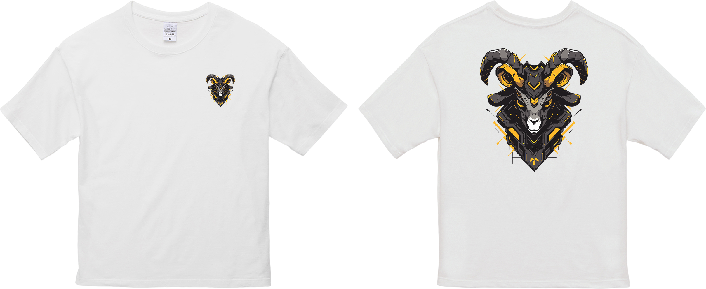 100% 纯棉超大T恤 | Mascot-Goat-004