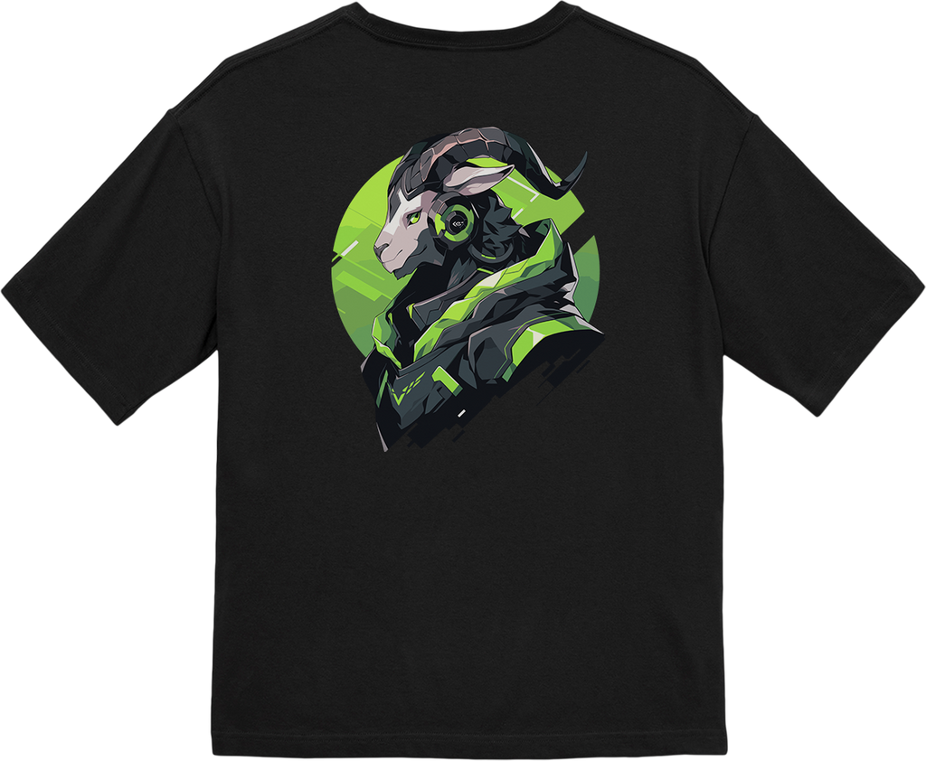 100% Cotton Oversized Tee | Mascot-Goat-005